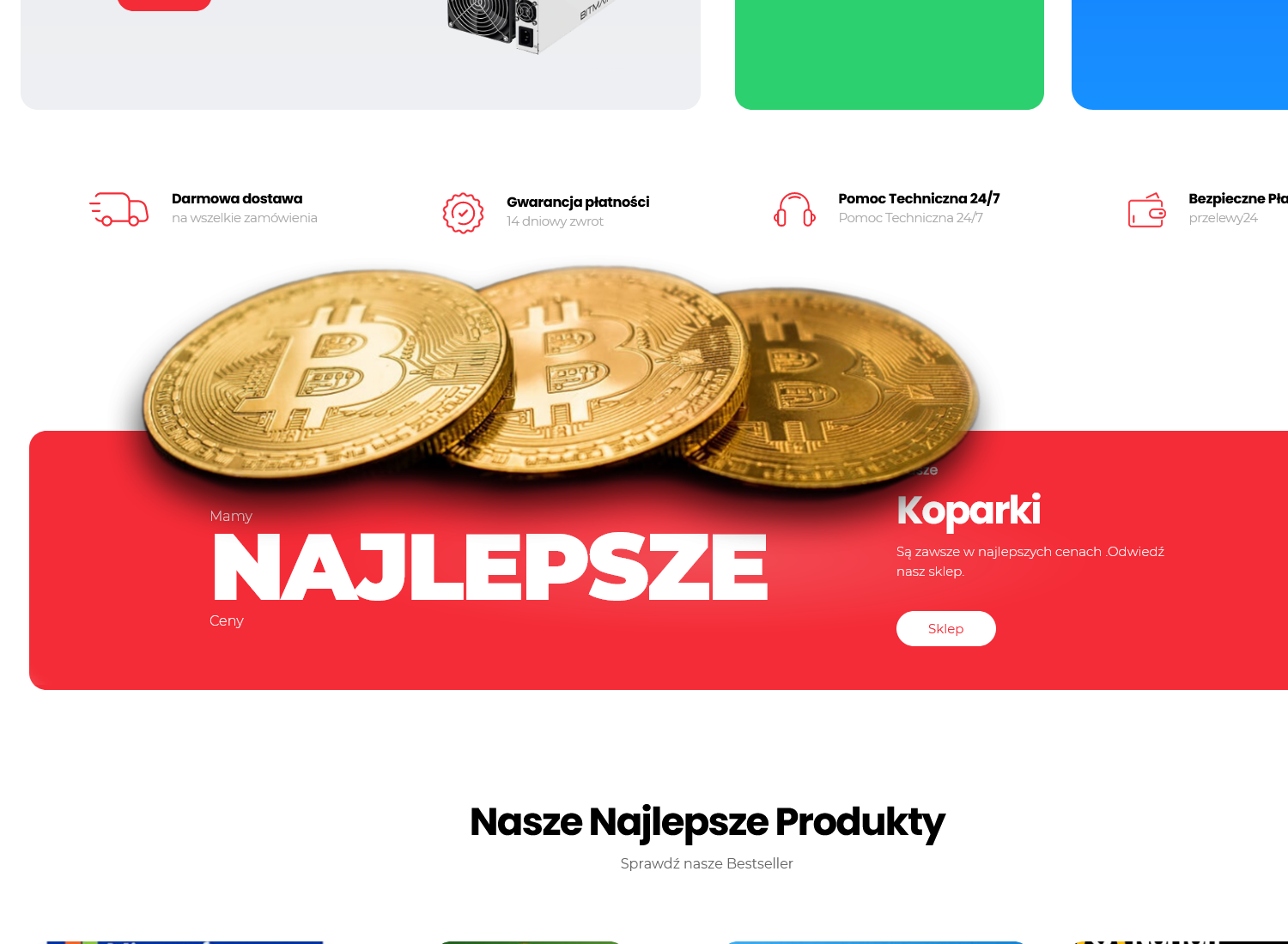 Obszar prezentacji produktów w sklepie WooCommerce